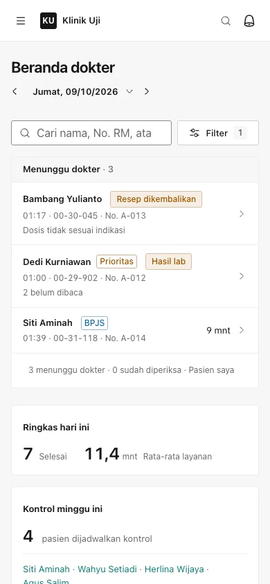 Rekami di HP: beranda dokter